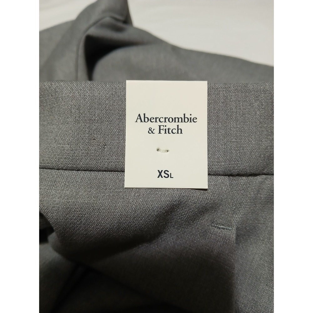 Abercrombie & Fitch Grey Side Stripe Wide Leg Trousers Pants XSL X-Small Long - Picture 6 of 11